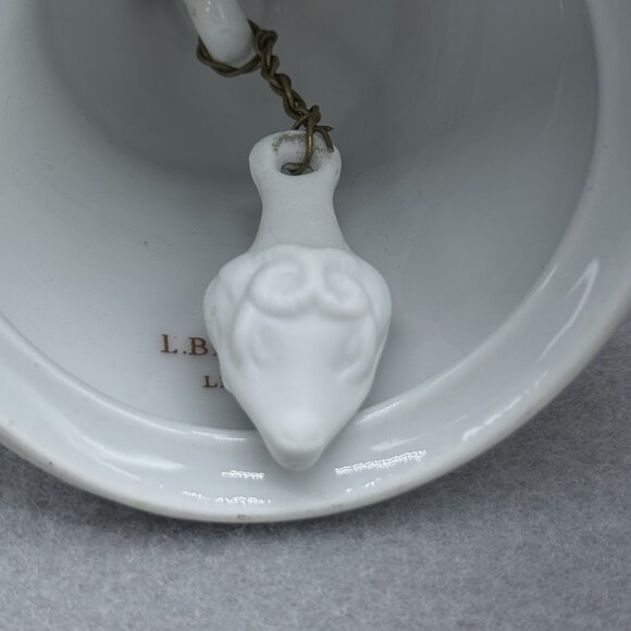 Vintage L Bernardaud Limoges Christmas Ceramic Bell Holly Berries Holiday France - Picture 8 of 14